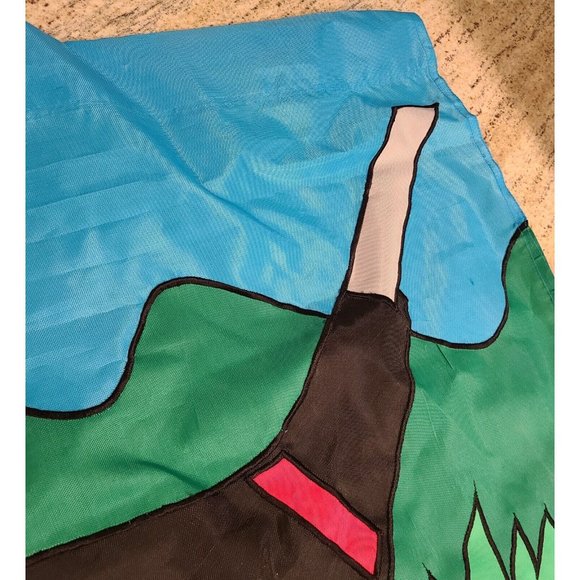 Cardinal Bird and Golf Garden Outdoor Flags Banner. Set of 2 - Picture 6 of 11